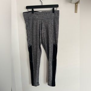 Pink (Victoria’s Secret) Grey Leggings with Side Leg Mesh detailing. Size large